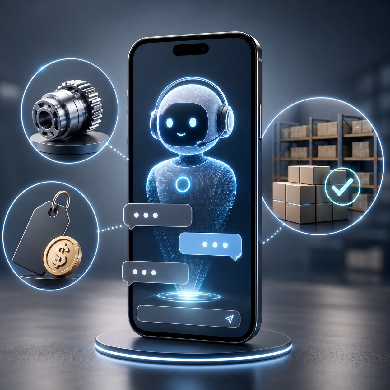 Atendimento com inteligência artificial no WorkMotor