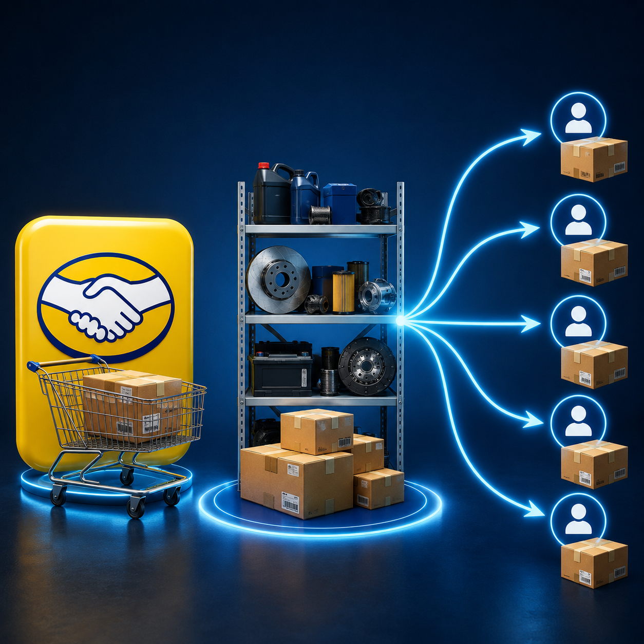 WorkMotor com integração Mercado Livre no computador, tablet e celular
